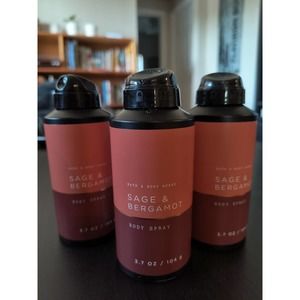 3 bbw SAGE & BERGAMOT Body Spray DISCONTINUED